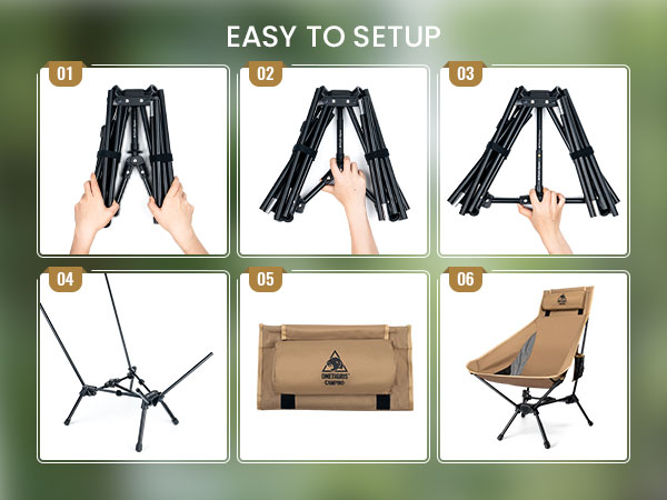 CE-ZDY11 Tigerblade camping chair