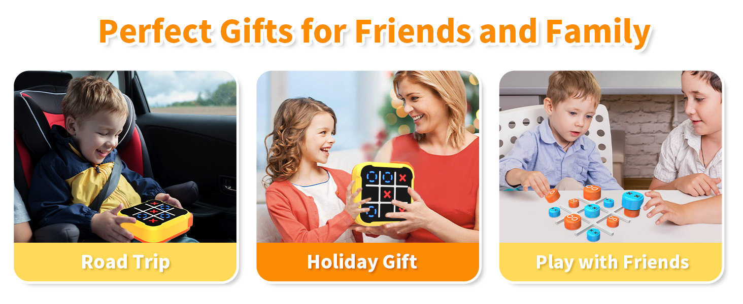 Tic Tac Toe Game Logical Thinking Lightweight for Friend Family Gathering Car Activity Travel School