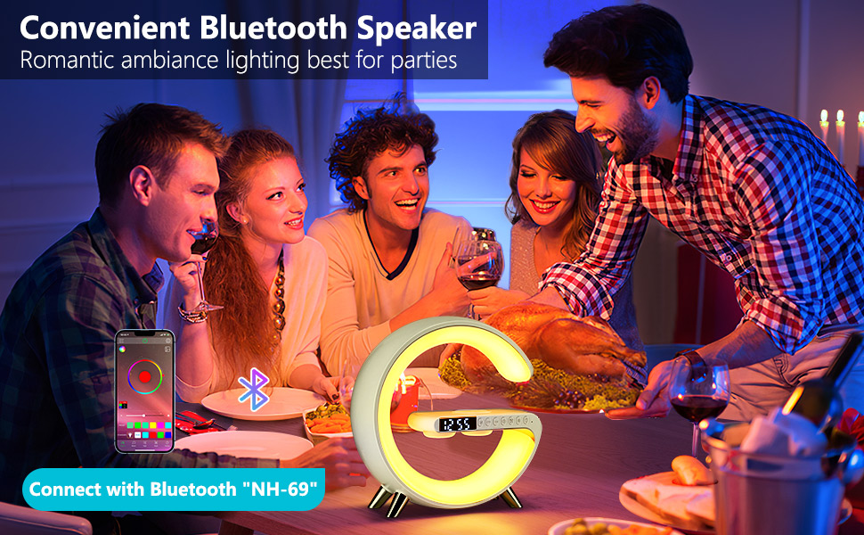 alarm clock with wireless charging