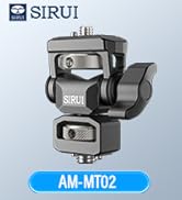 Sirui Camera Monitor Mount with 3/8” Retractable Locating Pins Mounting Base, Swivel and Tilt Adj...