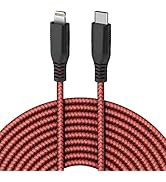 Long USB C to Lightning Cable, Type C to Lightning Cable 20ft Apple MFi Certified Fast Charger Co...