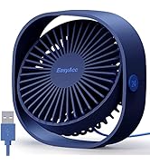 EasyAcc USB Desk Fan, 3 Speeds Mini USB Fan[Small Silent Powerful Desk Fan] USB Portable Powered ...