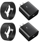 [2 Pack]45W USB-C Samsung Super Fast Charger PD3.0 with 6FT Type C Charging Cable Cord for Samsun...