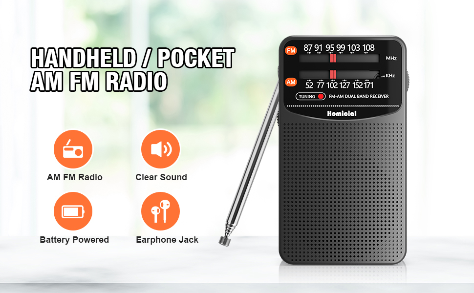 am fm radio portable