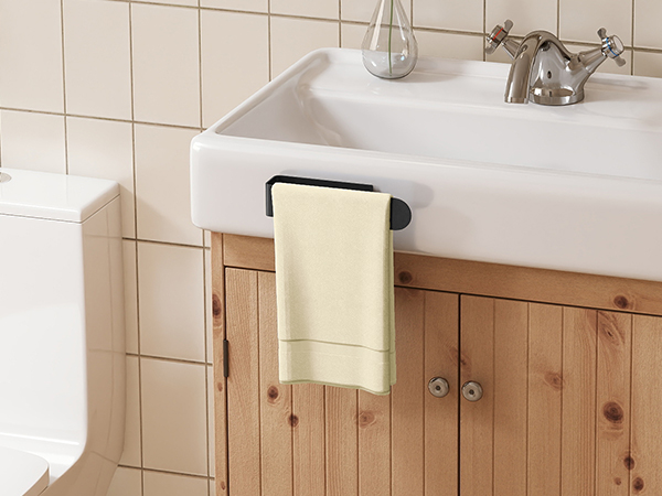 Hand Towel Bar Stick on Bathroom Sink