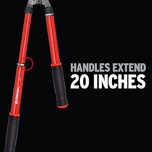 Handles Extend up to 20 inches for even greater reach