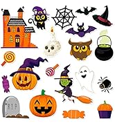 40 PCS Halloween Thick Gel Clings Halloween Window Gel Clings Decals Stickers for Kids, Toddlers ...