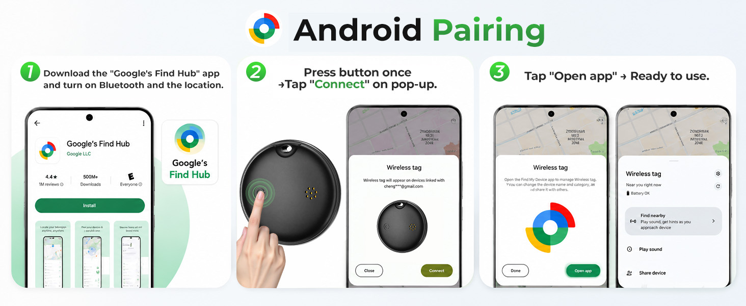 air tags-4 pack android