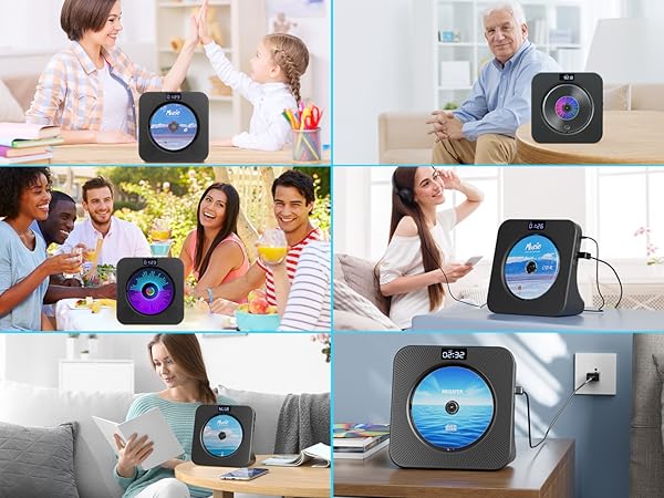 MEGATEK CP28BR Portable Desktop CD Player desktop CD player Fits Seamlessly into any Home, Office