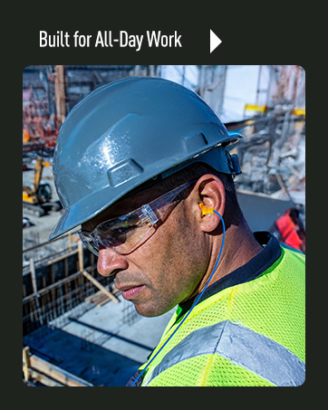 construction ear plug headphones for work; safety headphones