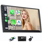 Haudio 9" HD Touchscreen Wireless Carplay Screen for Car with Apple carplay and Android auto, Dou...