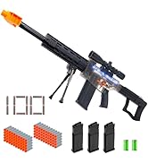 Realistic Toy Gun for Nerf Guns Darts - Electric Sniper Rifle Automatic Foam Blaster with Scope 1...