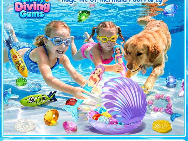 Swimming Pool Party Sinking Toy for Kids 3-10 Multiple Play Modes
