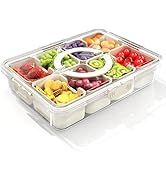 Snackle Box Container with Sealed Lid – Portable BPA-Free Snack Box with Foldable Handle, Divided...