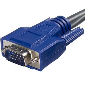 6 ft Ultra-Thin USB VGA 2-in-1 KVM Cable