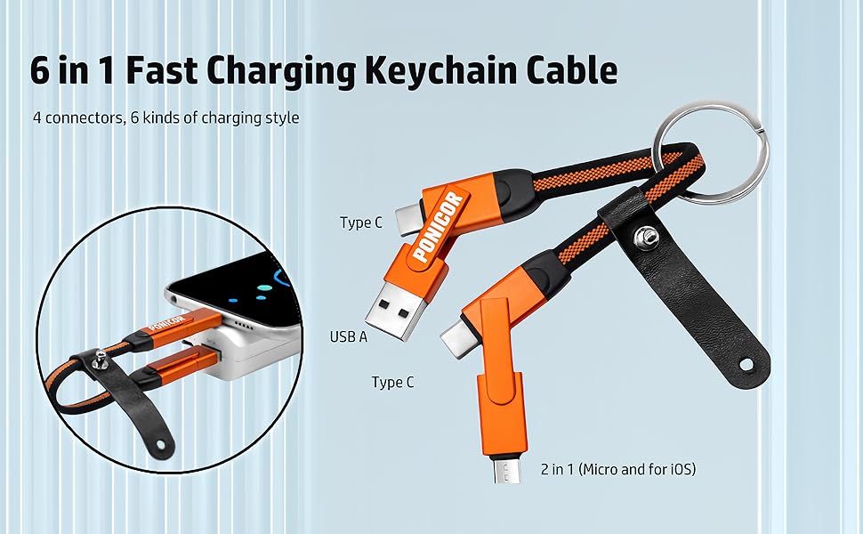 6 in 1 charging cable
