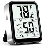 Antonki Room Thermometer Indoor Hygrometer Digital Temperature and Humidity Sensor Meter Humidity...
