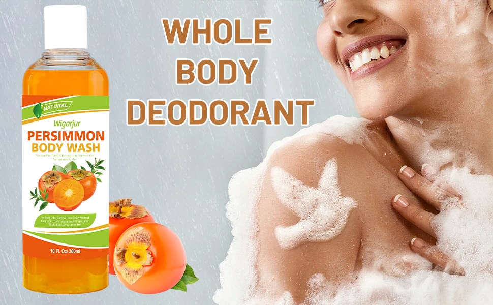 persimmon soap body wash for old People smell Deodorant odor