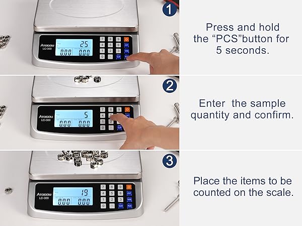 ATOGOU 110lb/50kg Large Digital Kitchen Scale
