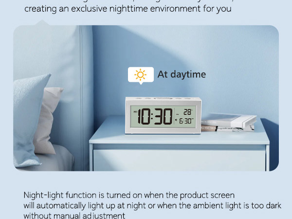Zonopy Digital Alarm Clock with LED Display