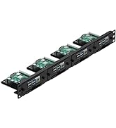 UCTRONICS 19” 1U Raspberry Pi Rack Mount with SSD Mounting Brackets, Thumbscrews Front Removable ...