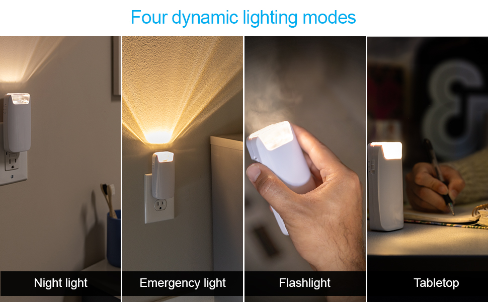 GE 4-in-1 Power failure LED Night Light