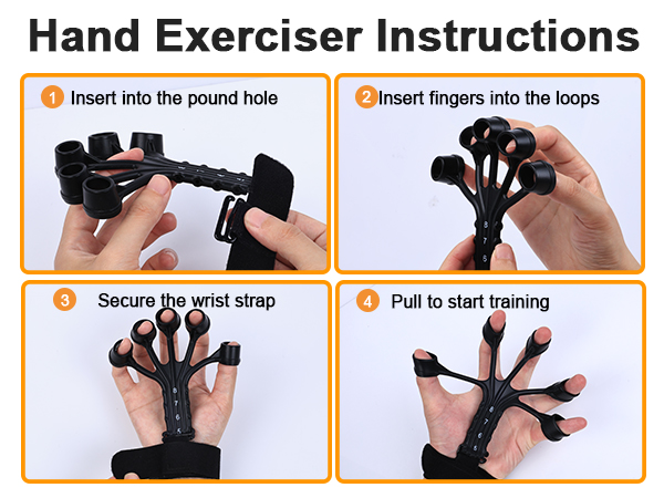 Grip Strength Trainer Kit, Hand Gripper Strengthener