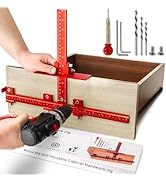 DOCXCDO Aluminum Cabinet Hardware Jig Tool for Handles Pulls Knobs, Cabinet Pull Jig with Automat...