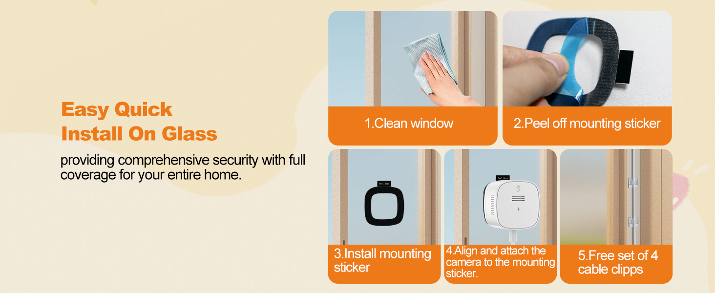 window mounted security camera