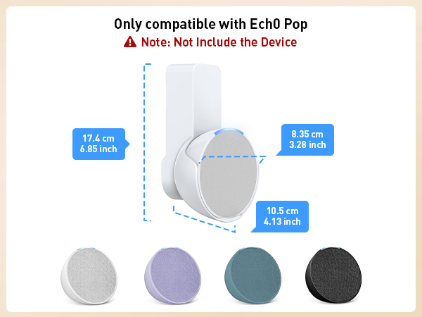 Echo pop Mount Size