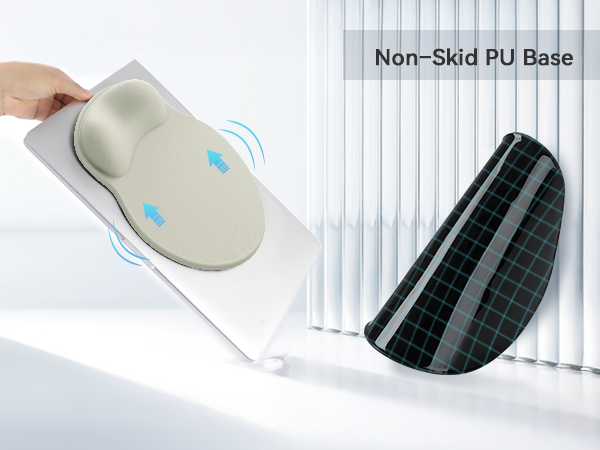 non-slip rubber base