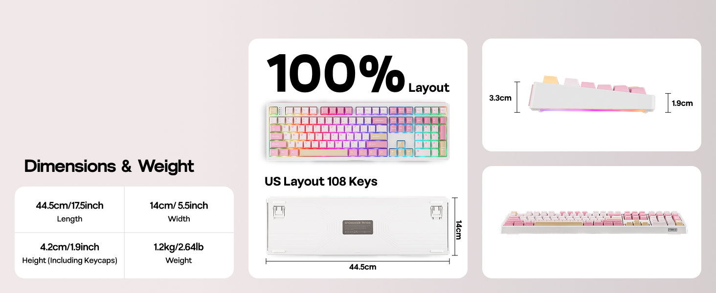 TH108 Wireless Gaming Keyboard