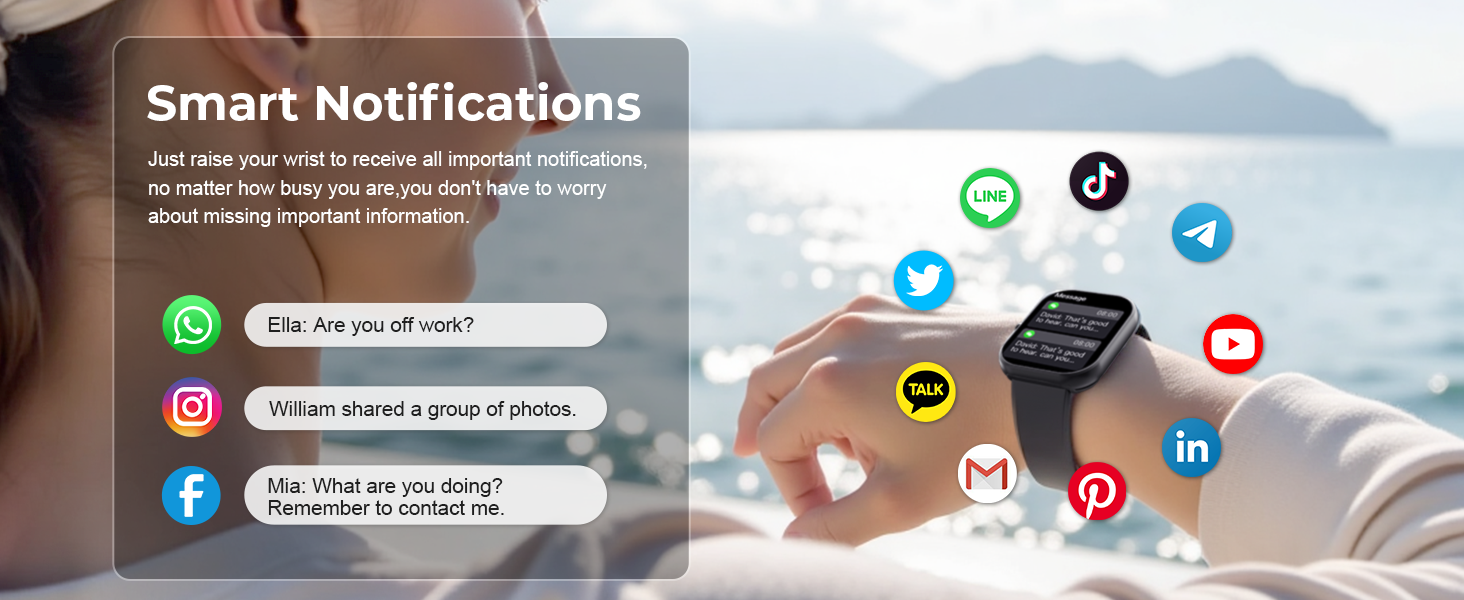 Fitness watch smart reminder function