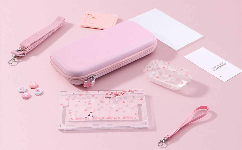 BRHE Cute Travel Carrying Case for Nintendo Switch 2 (2025) Accessories Kit with Protective Cover