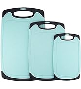 KLEX EcoWheat Cutting Board for Kitchen (Set of 3), BPA Free Food Safe Wheat straw PP material, 3...
