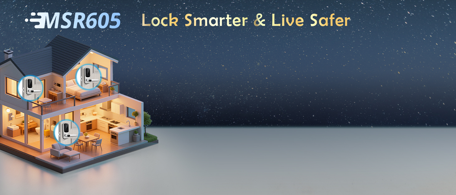 Smart Door Handle Lock with Keypad