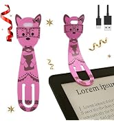 Hoxutym Rechargeable Kids Book Light, Cute Bookmark Reading Light for Kids, Dimmable Portable LED...