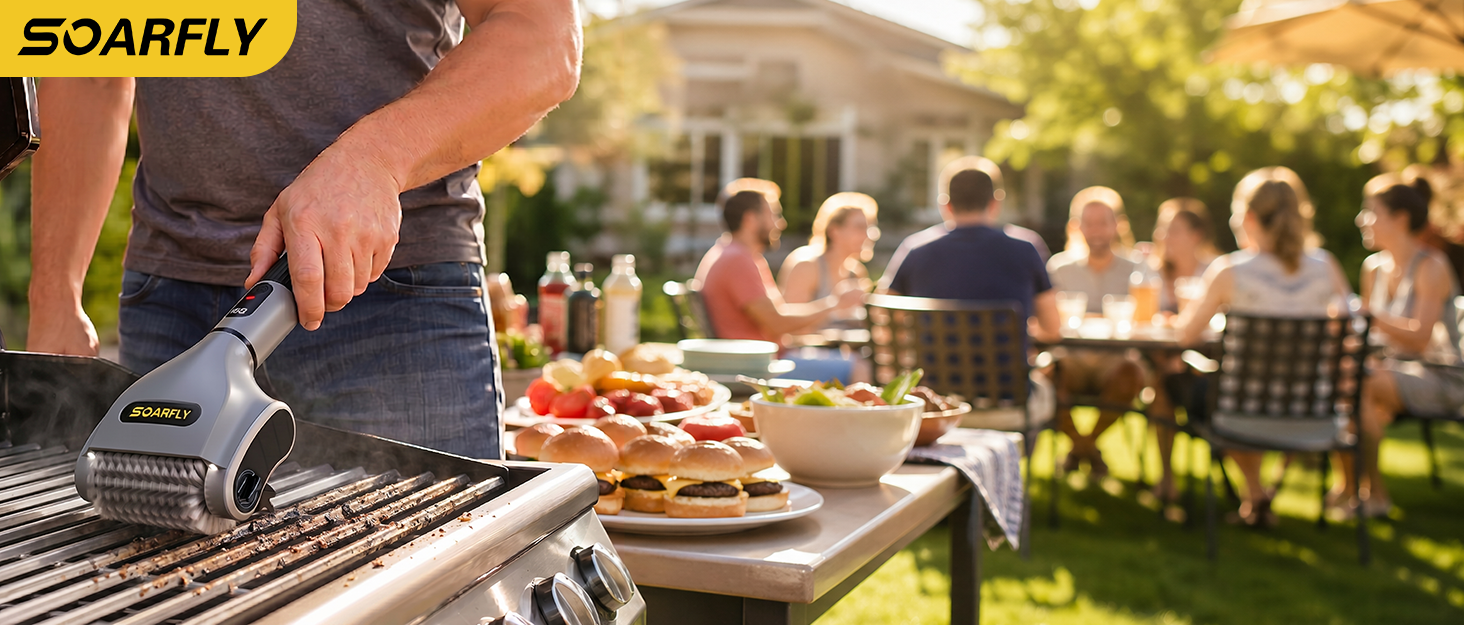 wireless grill brush