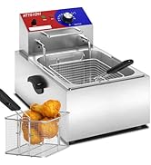 HTTSICHI Commercial Deep Fryer - 12 L Electric Deep Fryer with 6 L Basket, Commercial Deep Fryer ...