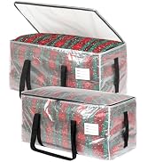 VTSVTS 2 Pack Clear Moving Bags with Clear Window, Storage Bags with Full Wrap Carrying Handles &amp;...