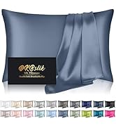 Silk Pillowcase for Hair and Skin, Mulberry Silk Pillow Cases Standard Size, Anti Acne Cooling Sl...