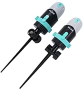 QUOBAS Lawn Sprinkler for Yard, 4 Pattern Sprinkler with 360° Adjustable, Heavy Duty Metal Spike ...