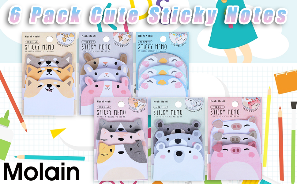 Cute sticky notes