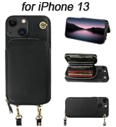 Bocasal crossbody RFID blocking wallet case with card slots holder