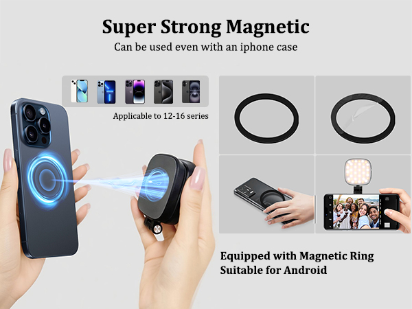 Click &amp; Go: Universal Magnetic Light for Every Phone