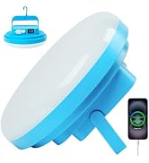 Portable Camping Lantern Rechargeable Light, 12H Runtime, IP65 Waterproof with Magnet for Tent Li...