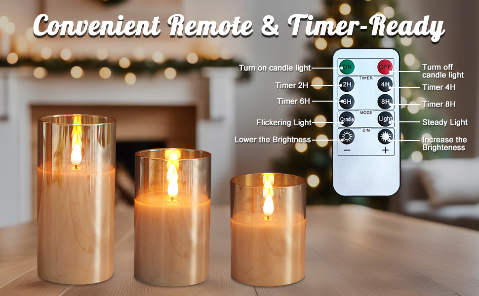led candles with remote