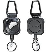 LIUGX 2-Pack Airtag Retractable Keychain, Airtag Holder, Badge Reel with 31.5” Wire Rope, 10,000+...