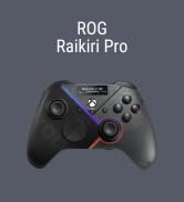 ASUS ROG Raikiri Pro OLED Display, tri-Mode connectivity, remappable Buttons and triggers