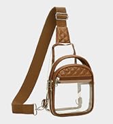Vorspack Clear Bag for Stadium Events - Crossbody Bag for Women Clear Stadium Bag for Concerts Sp...